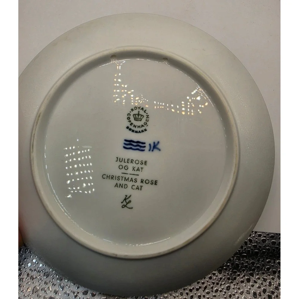 Royal Copenhagen Christmas Plates 1970 1971 1972 Blue White Porcelain Set of 3